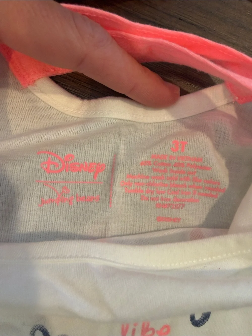 Disney White & Pink 'Happy Like Minnie' Short Sleeve Tee NWT 3T - C8-028